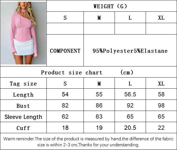 Women Sexy Off Shoulder Long Sleeve Top Y2K Going Out Slim Fit Tee Shirts