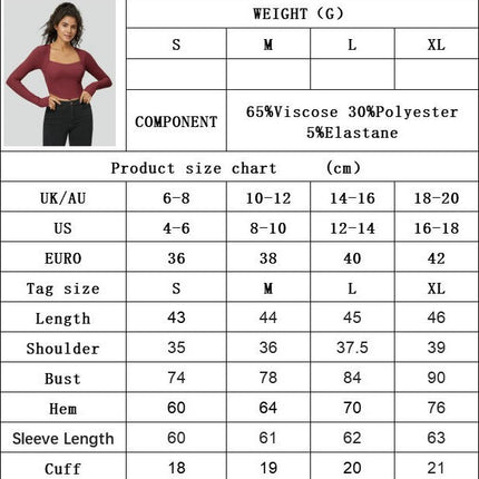 Women's Square Neck Long Sleeve Sexy Crop Tops Backless Going Out Tee Shirt