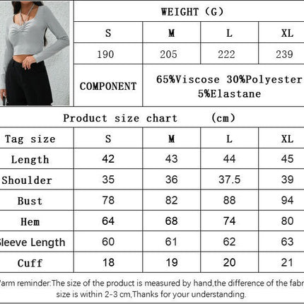 Women's Sexy Halter Sweetheart Neck Crop Tops Long Sleeve Slim Fit Going Out Casual T Shirts