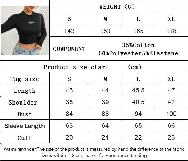 Long Sleeve Shirts for Women Crew Neck Basic Tight Crop Tops Fitted Casual Going Out T-Shirts