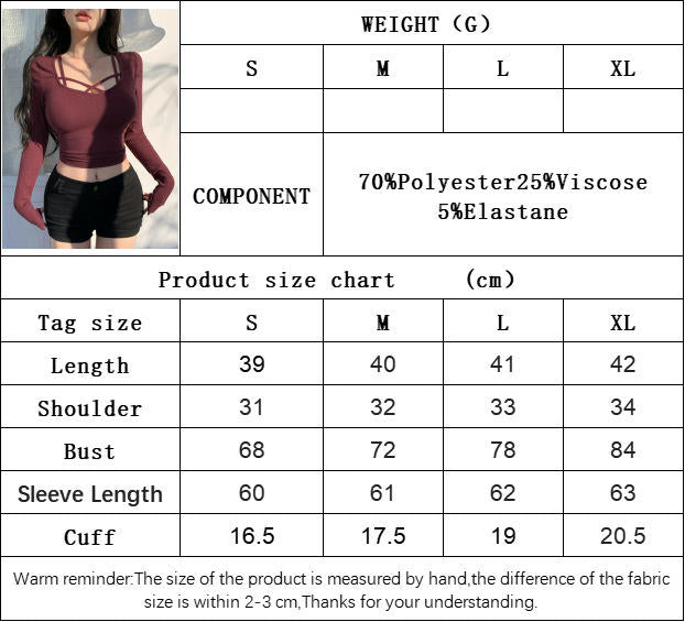 Womens Long Sleeve Shirts Crop Tops Scoop Neck Going Out Basics Tees