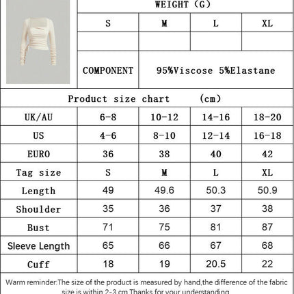 Womens Ribbed Knit Long Sleeve Sweaters Square Neck Slim Fit Drawstring Ruched Tops