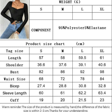 Women's Lace Trim Square Neck Long Sleeve Eyelet Crop Tops Ruched Slim Fit Shirts