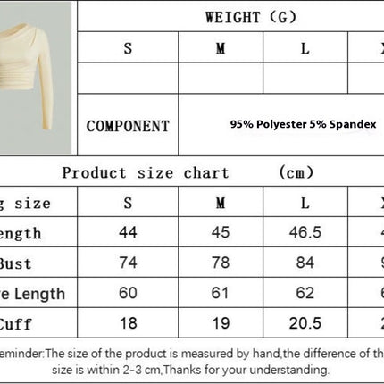 Women Sexy Ruched Crop Tops Off The Shoulder Long Sleeve Going Out Shirts
