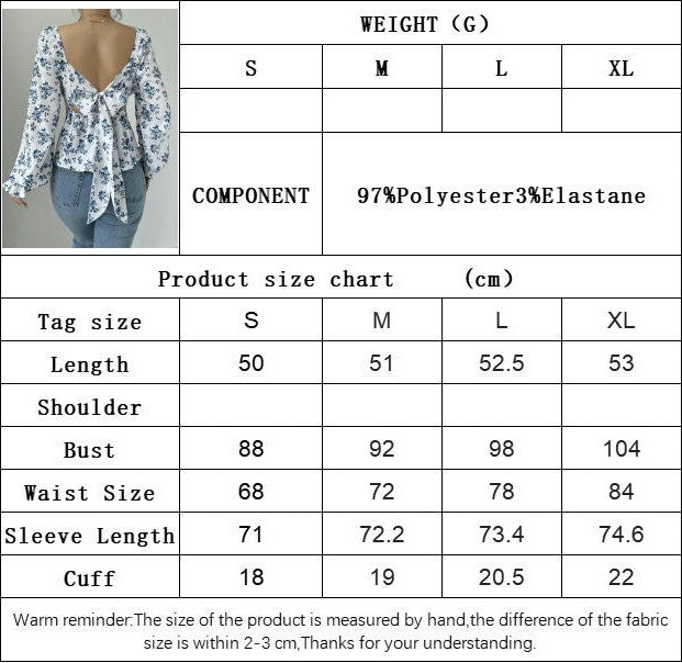 Women's Floral Print Blouse Square Neck Puff Long Sleeve Peplum Ruffle Hem Tops