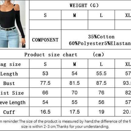 Womens Cold Shoulder Long Sleeve Shirts Going Out Slim Fitted Crop Tops