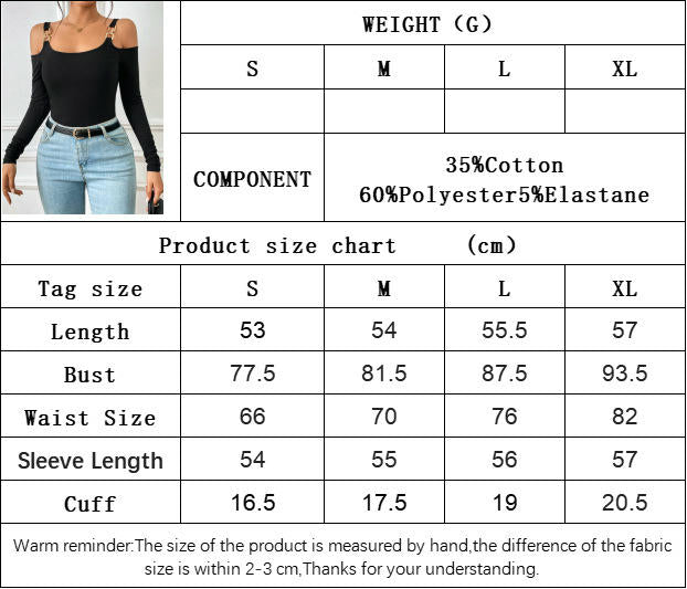 Womens Cold Shoulder Long Sleeve Shirts Going Out Slim Fitted Crop Tops
