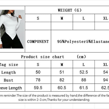 Womens Mock Neck Long Sleeve Ruched Shirts Asymmetric Hem Going Out Tops