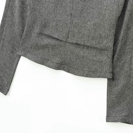 Women's Casual Long Sleeve Shirts Going Out Workout Crew Neck Crop Tops