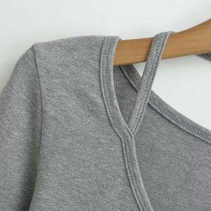 Women's Fall Long Sleeve Henley T Shirts Button V Neck Slim Fit Casual Tops