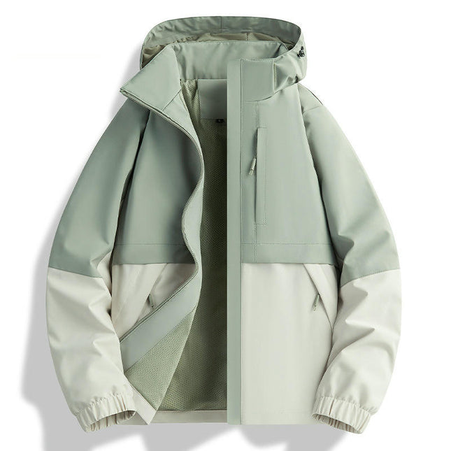 Casual Jackets-Spring and Autumn Windproof and Waterproof Outdoor Mountaineering Clothing