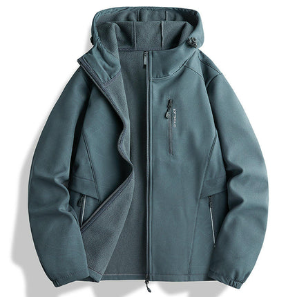 Men's Single-Layer Thickened Jacket-Winter Windproof and Waterproof Outdoor Jacket for Women
