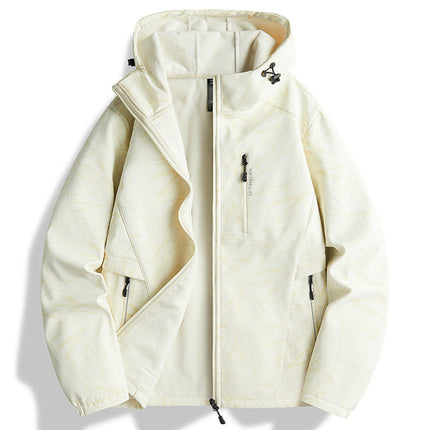 Men's Single-Layer Thickened Jacket-Winter Windproof and Waterproof Outdoor Jacket for Women