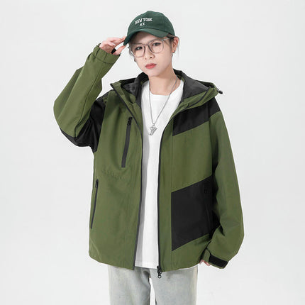 Women's Single-Piece Jacket-Spring and Autumn Outdoor Windproof and Waterproof Mountaineering Clothing