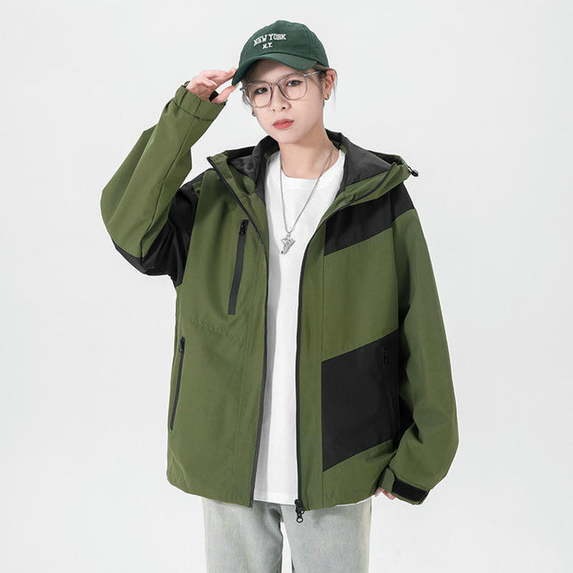 Women's Single-Piece Jacket-Spring and Autumn Outdoor Windproof and Waterproof Mountaineering Clothing
