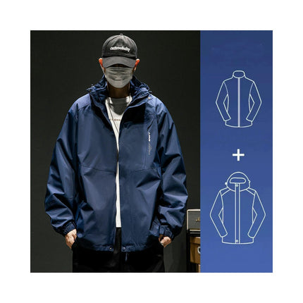 3 in 1 Jacket Men's Jacket Spring Autumn Winter Outdoor Windproof Jacket Mountaineering Clothes