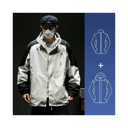3 in 1 Jacket Men's Jacket Spring Autumn Winter Outdoor Windproof Jacket Mountaineering Clothes
