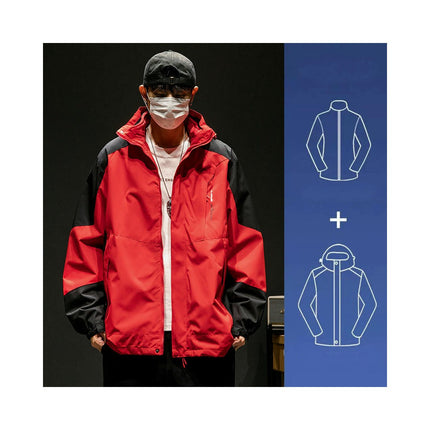 3 in 1 Jacket Men's Jacket Spring Autumn Winter Outdoor Windproof Jacket Mountaineering Clothes