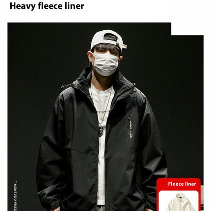 3 in 1 Jacket Men's Jacket Spring Autumn Winter Outdoor Windproof Jacket Mountaineering Clothes