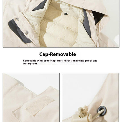 Removable Down Liner Jacket Three-In-One Autumn and Winter Outdoor Hiking Warm Jacket