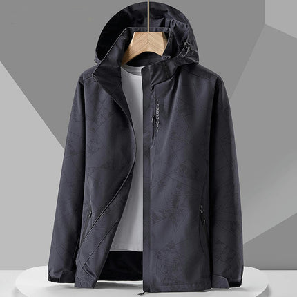 Women's Outdoor Waterproof Rain Jacket with Hooded Lightweight Windbreaker for Hiking
