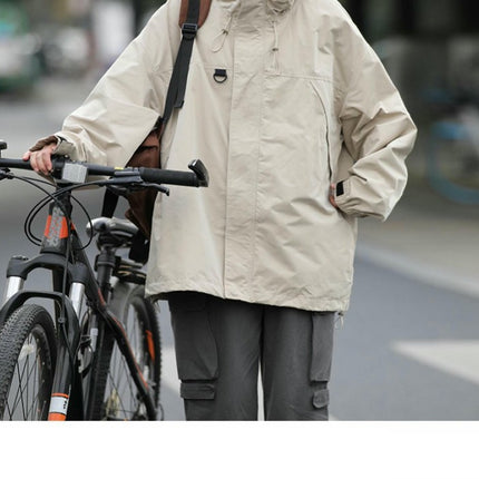 Women's Jacket Loose Casual Hooded Sports Hiking and Mountaineering Jacket