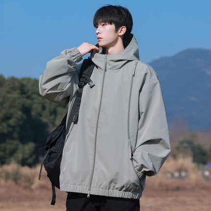 Men's Outdoor Jackets for Spring and Autumn Windproof and Waterproof Hiking and Camping
