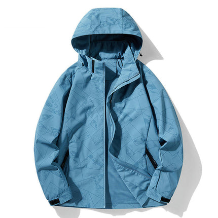 Spring and Autumn Camouflage Jacket - Men's and Women's Outdoor Windproof and Waterproof Hiking Jacket