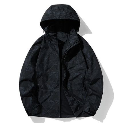Spring and Autumn Camouflage Jacket - Men's and Women's Outdoor Windproof and Waterproof Hiking Jacket