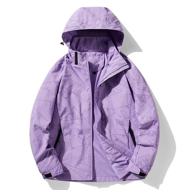 Spring and Autumn Camouflage Jacket - Men's and Women's Outdoor Windproof and Waterproof Hiking Jacket