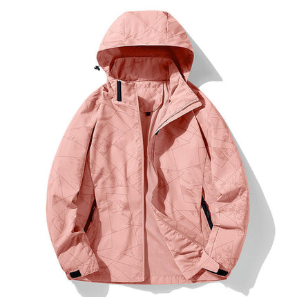 Spring and Autumn Camouflage Jacket - Men's and Women's Outdoor Windproof and Waterproof Hiking Jacket