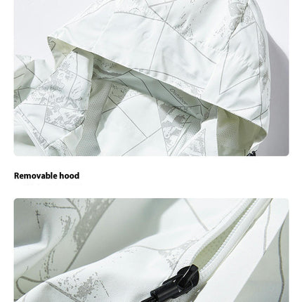 Spring and Autumn Camouflage Jacket - Men's and Women's Outdoor Windproof and Waterproof Hiking Jacket
