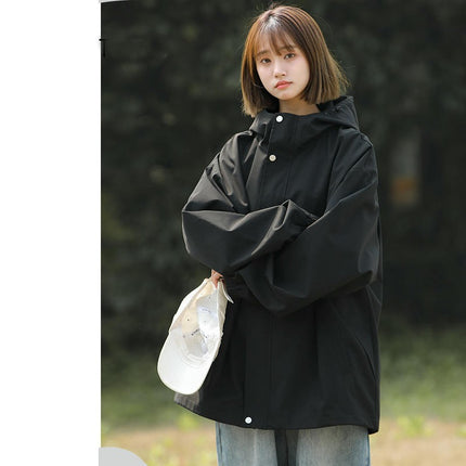 Spring and Autumn Men's and Women's Single-Piece Outdoor Mountaineering Clothing Hooded Jacket