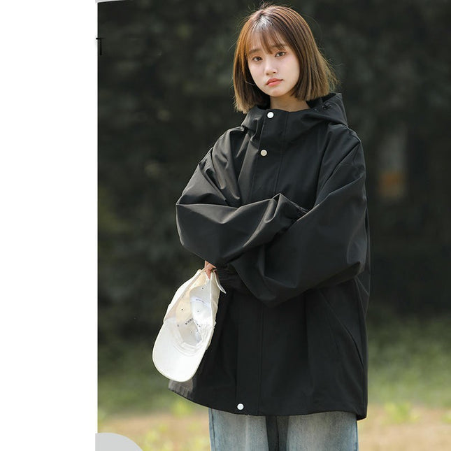Spring and Autumn Men's and Women's Single-Piece Outdoor Mountaineering Clothing Hooded Jacket