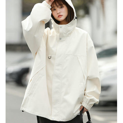 Spring and Autumn Men's and Women's Single-Piece Outdoor Mountaineering Clothing Hooded Jacket