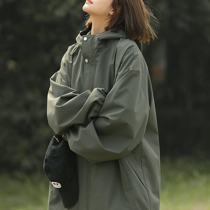 Spring and Autumn Men's and Women's Single-Piece Outdoor Mountaineering Clothing Hooded Jacket
