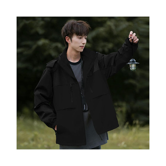 Couples Jacket Autumn and Winter Outdoor Travel 3 in 1 Plus Fleece Jacket Mountaineering Clothes 1