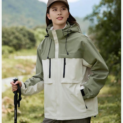 Couples Jacket Autumn and Winter Outdoor Travel 3 in 1 Plus Fleece Jacket Mountaineering Clothes