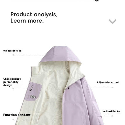 Spring and Autumn Women's Jacket Double-sided Windproof and Waterproof Mountaineering Sports Jacket