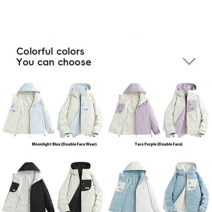 Spring and Autumn Women's Jacket Double-sided Windproof and Waterproof Mountaineering Sports Jacket
