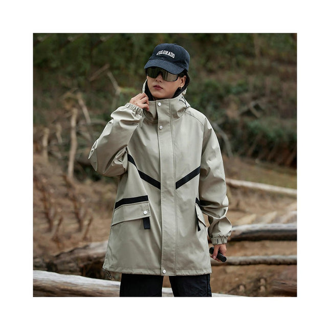 Hooded Functional Wind Jacket, Windproof and Waterproof Outdoor Mountaineering Clothing