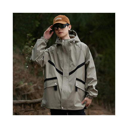 Hooded Functional Wind Jacket, Windproof and Waterproof Outdoor Mountaineering Clothing