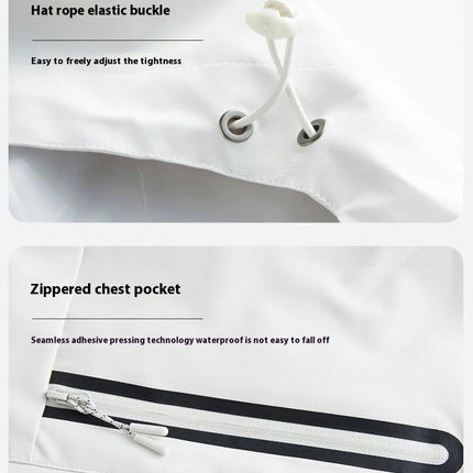 Winter Outdoor Waterproof And Windproof Fashionable Casual Jacket Loose Thickened Three-In-One Jacket