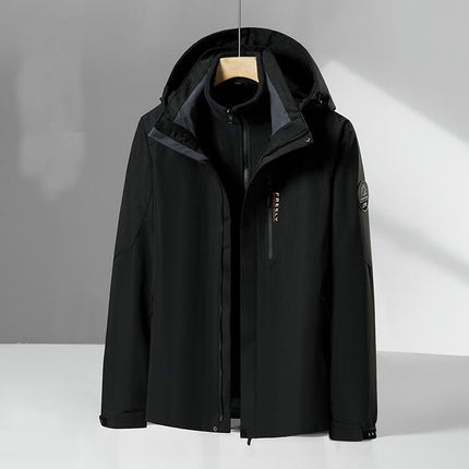 Outdoor Jacket for Men and Women 3 in 1 Removable Mink Fleece Liner Travel Ski Jacket