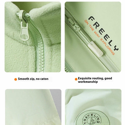 Outdoor Jacket for Men and Women 3 in 1 Removable Mink Fleece Liner Travel Ski Jacket