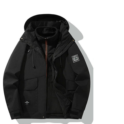Outdoor Jacket 3 in 1 Women's Waterproof Windproof Removable Liner Travel Mountaineering Jacket