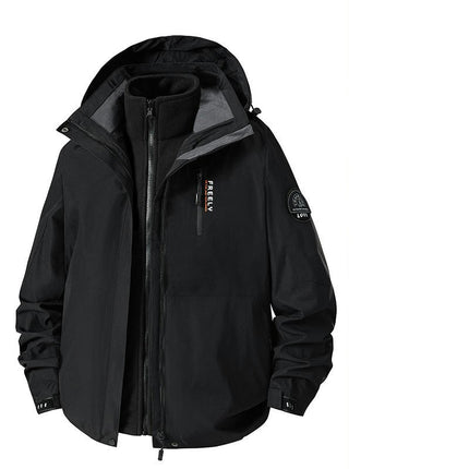 Waterproof 3-in-1 Ski Jacket Warm Winter Snow Coat Windproof Rain Snowboarding Jackets-A