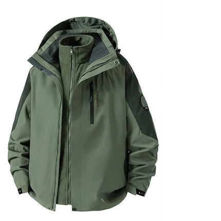 Waterproof 3-in-1 Ski Jacket Warm Winter Snow Coat Windproof Rain Snowboarding Jackets-A
