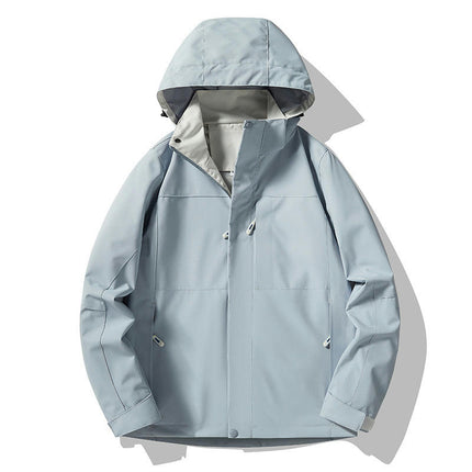 Spring and Autumn Hooded Jacket-Windproof and Waterproof Mountaineering Travel Jacket