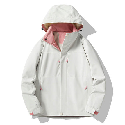 Spring and Autumn Hooded Jacket-Windproof and Waterproof Mountaineering Travel Jacket